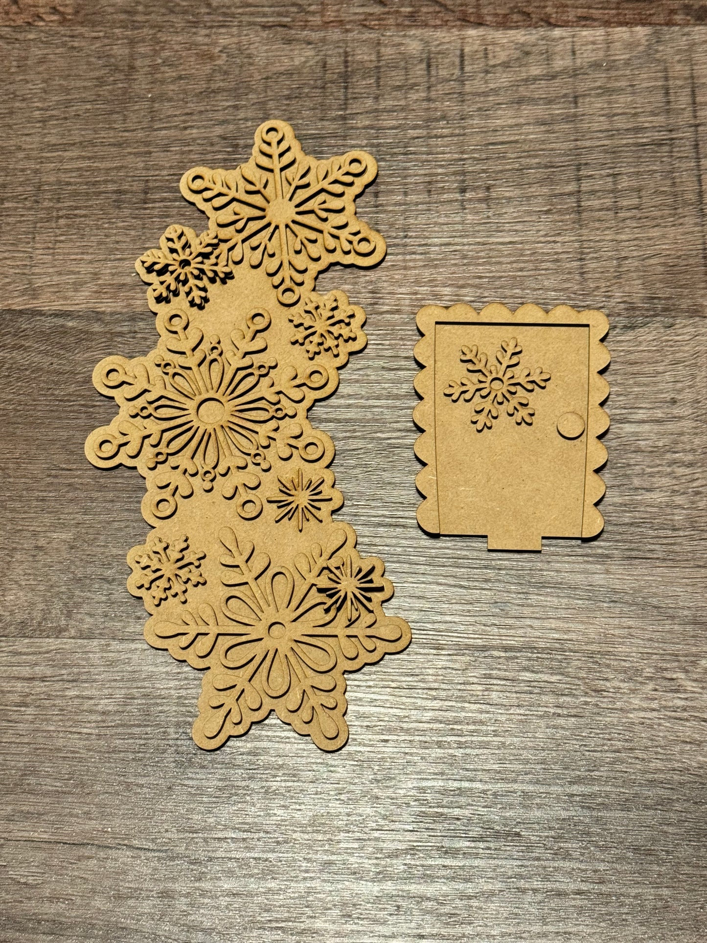 Snowflake Bird House Insert