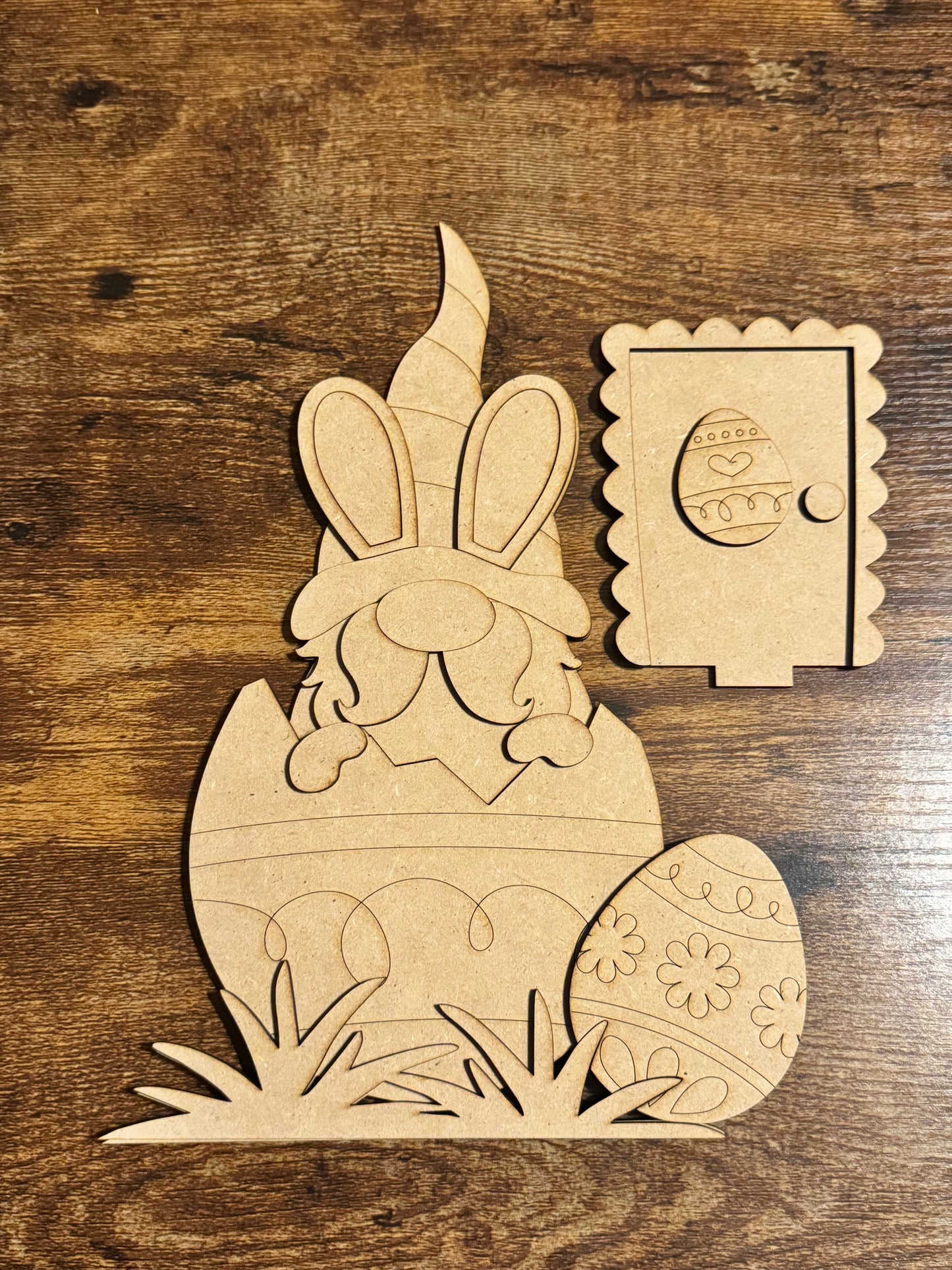 Easter Gnome Bird House Insert