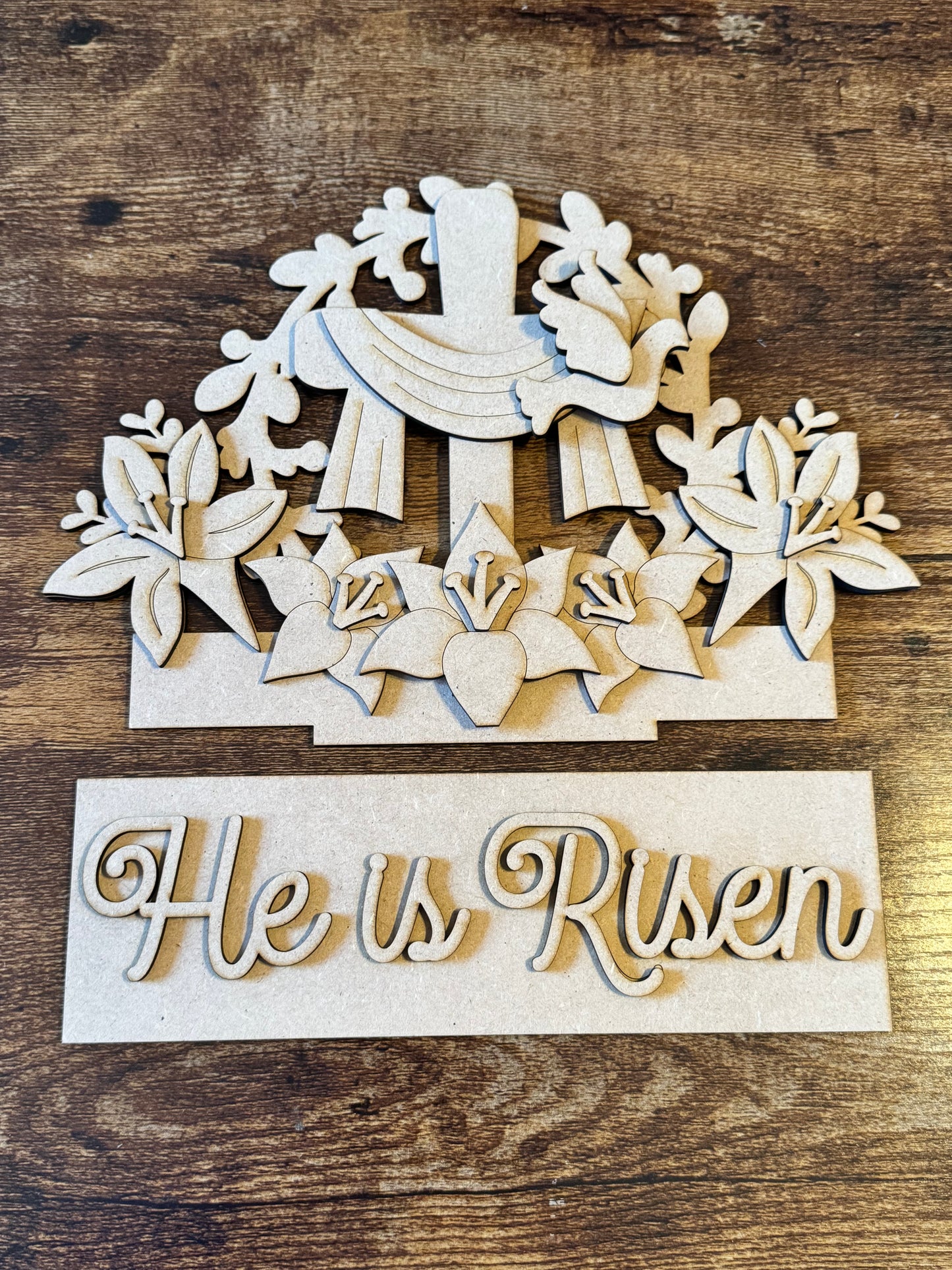 He Is Risen Window Box Insert