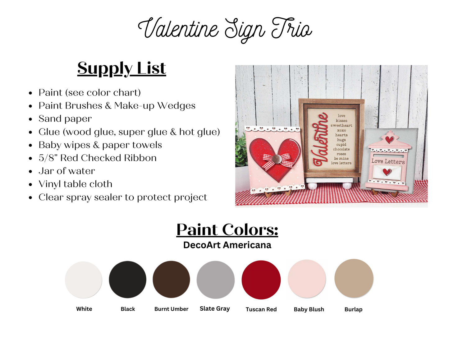 Be My Valentine Farmhouse Frame Inserts