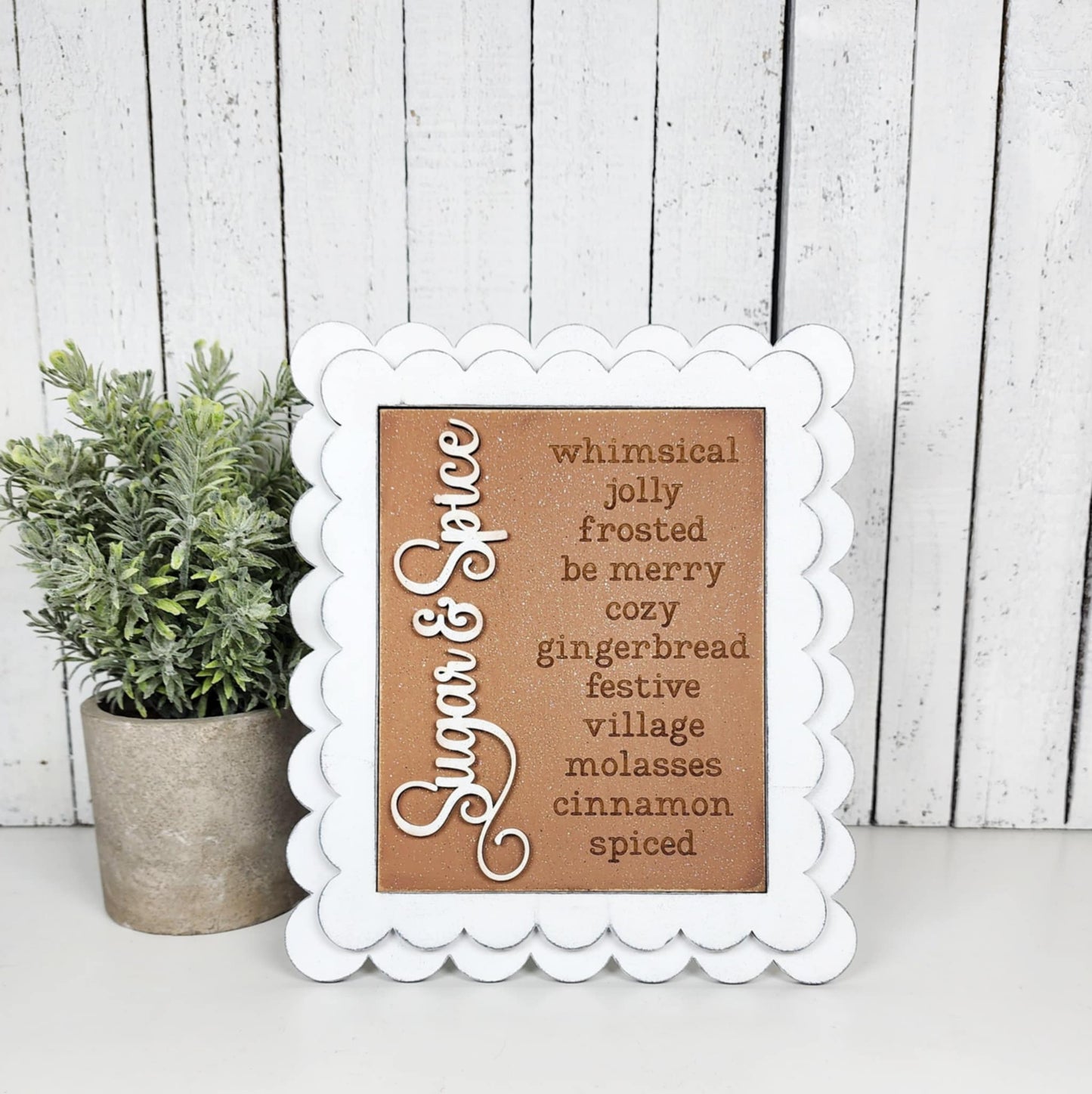 Victorian Gingerbread Christmas Farmhouse Frame Inserts