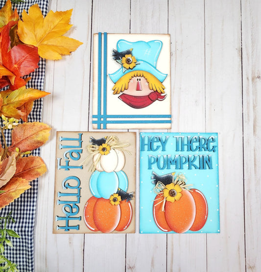 Autumn Scarecrow Farmhouse Frame Inserts