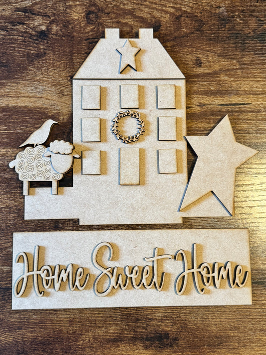 Home Sweet Home Window Box Insert