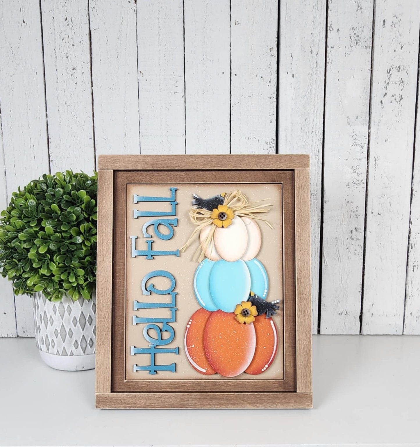 Autumn Scarecrow Farmhouse Frame Inserts
