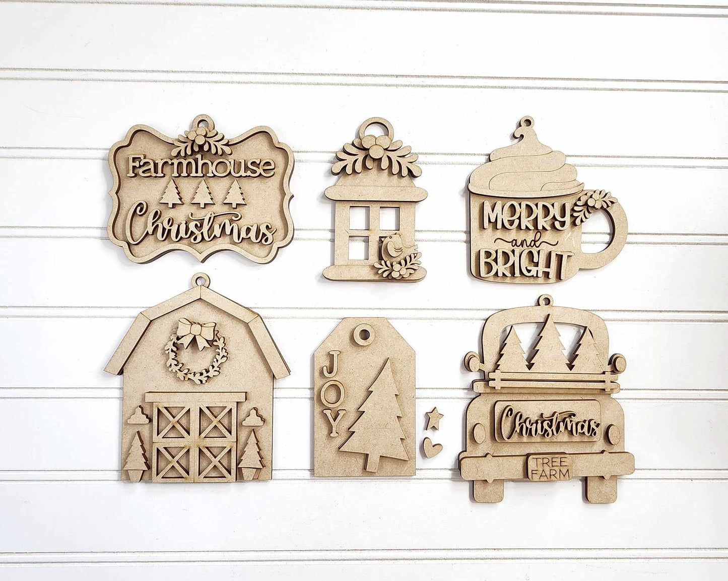 Country Christmas Tree Farm Ornaments