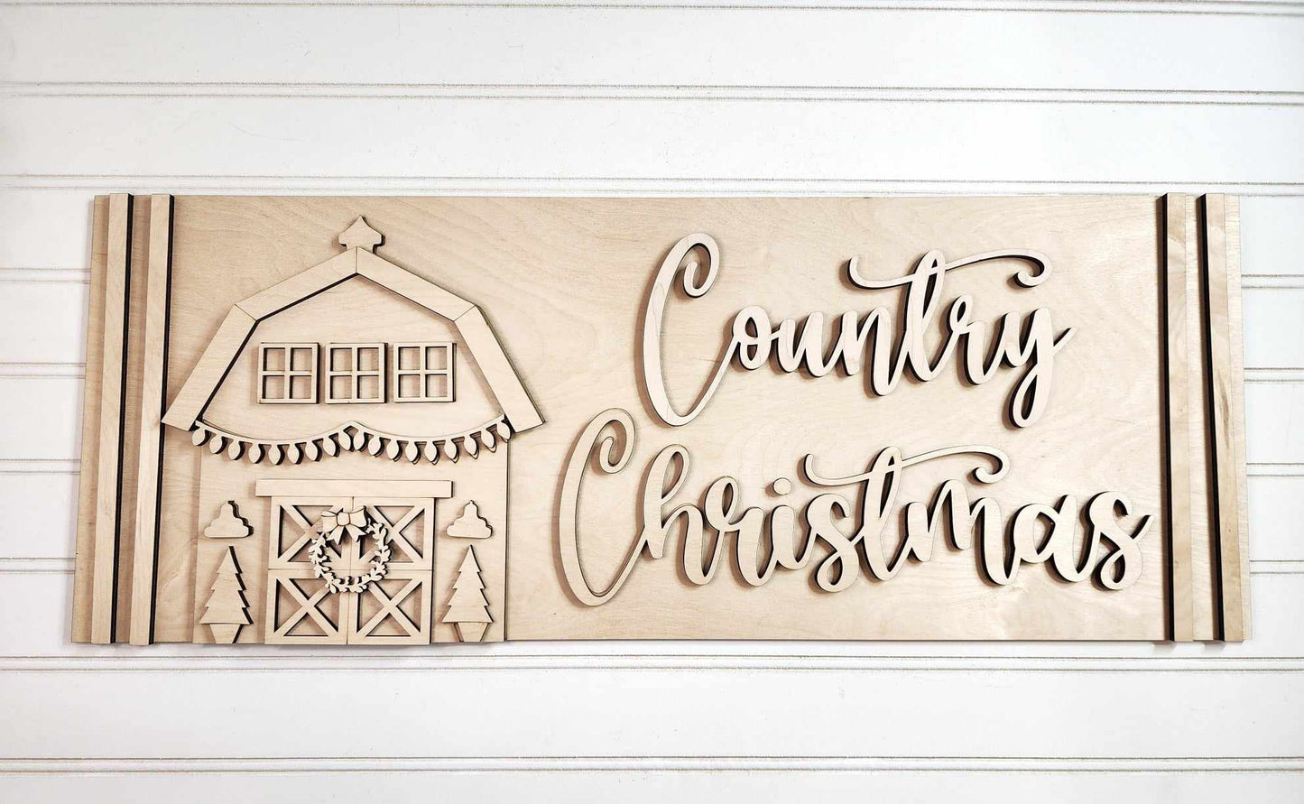 Country Christmas Tree Farm Mantle Sign