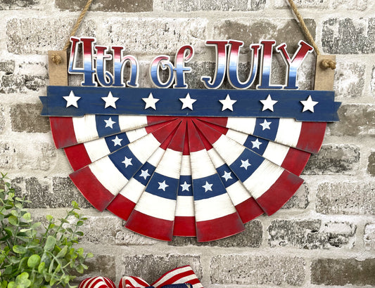 4th of July Insert for American Flag Bunting