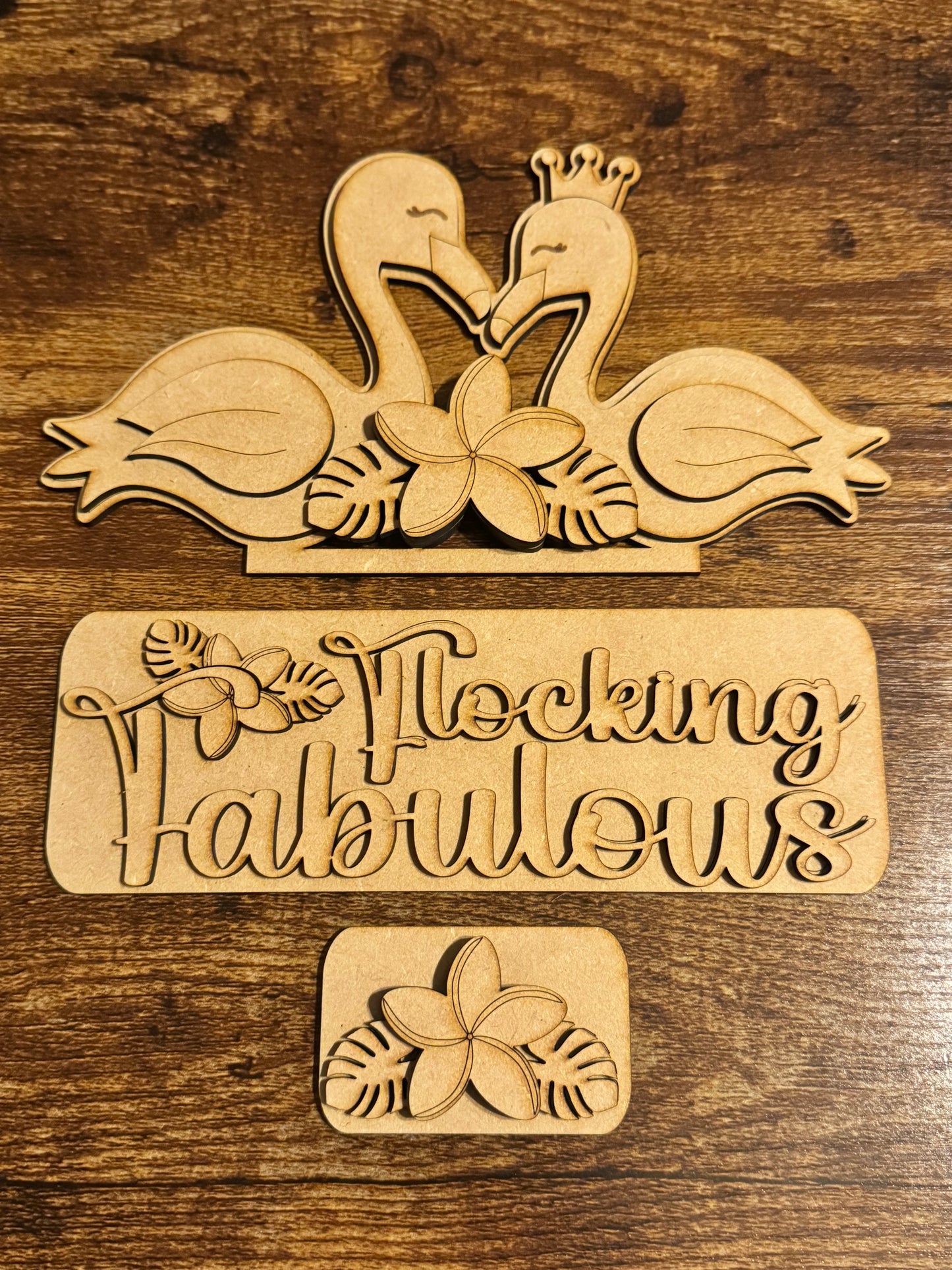 Flocking Fabulous Flamingo Truck Insert
