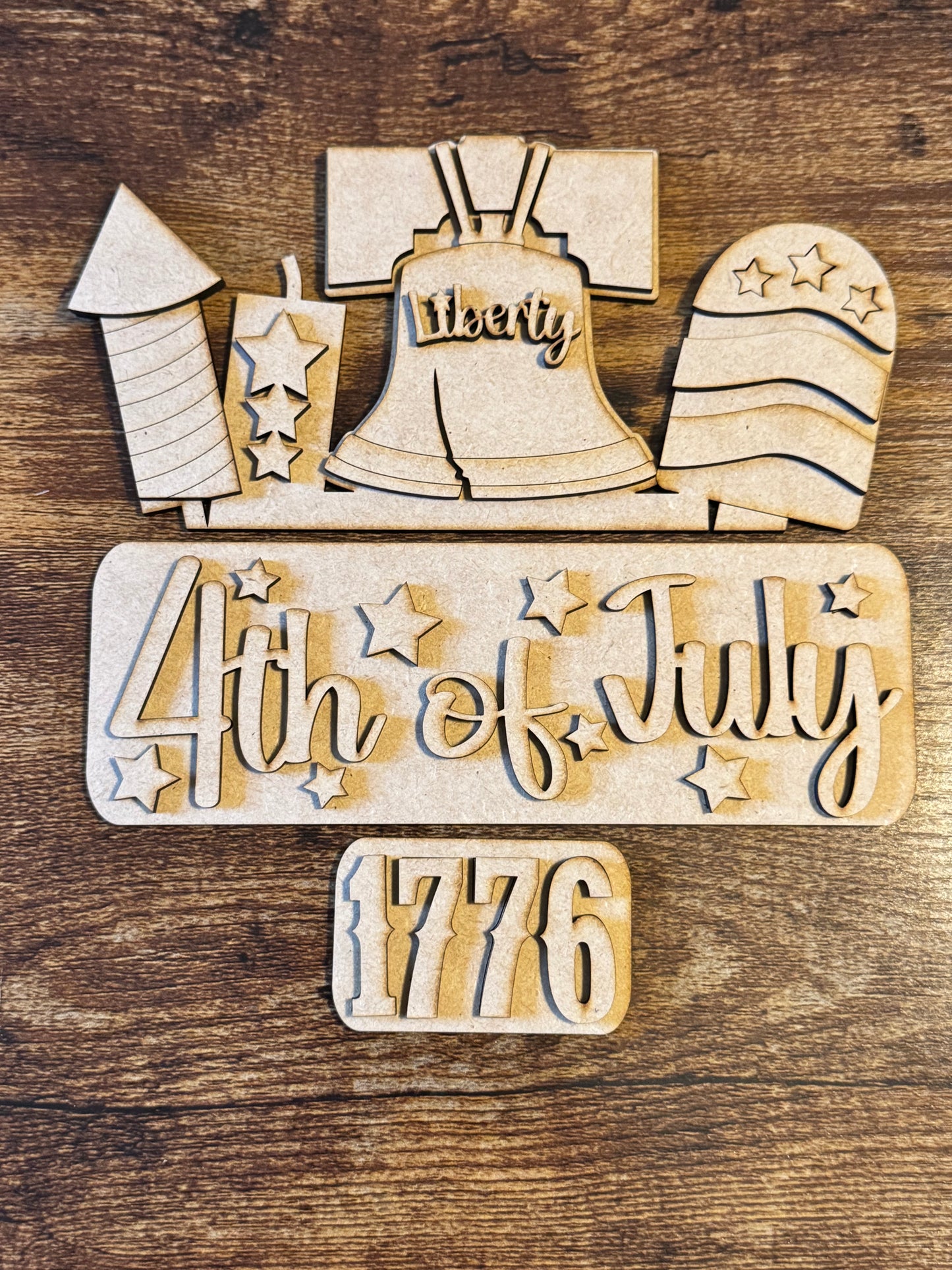 4th of July Liberty Bell Truck Insert