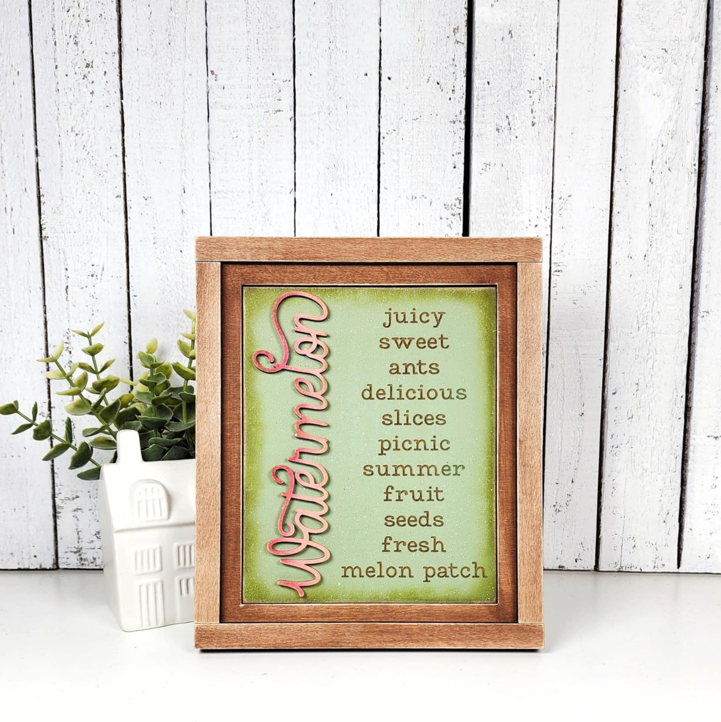 Vintage Watermelon Farmhouse Frame Inserts