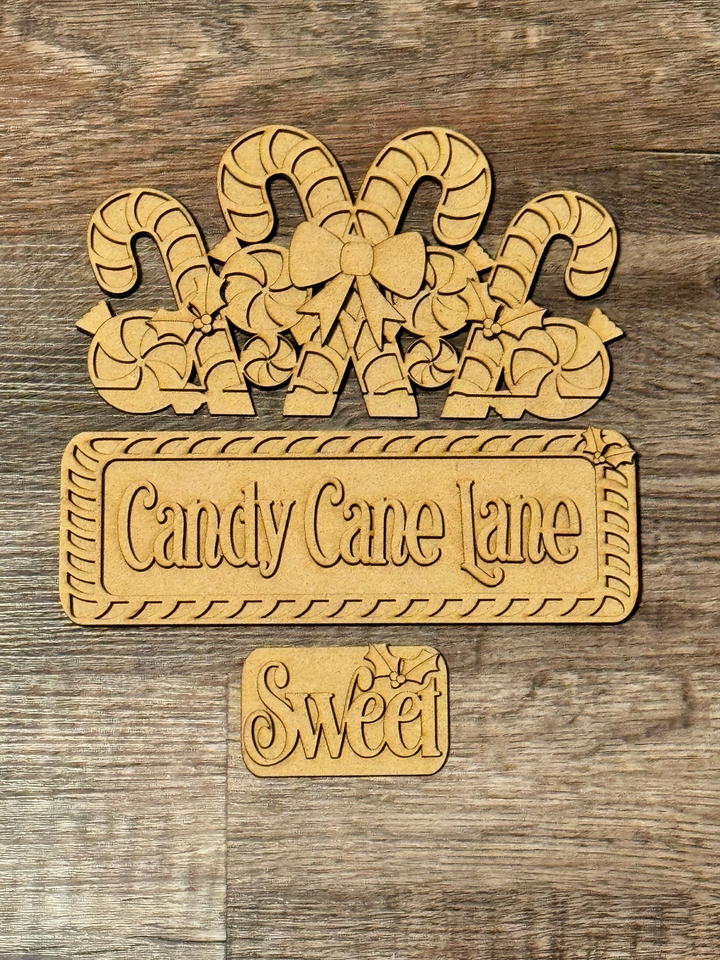 Candy Cane Lane Truck Insert