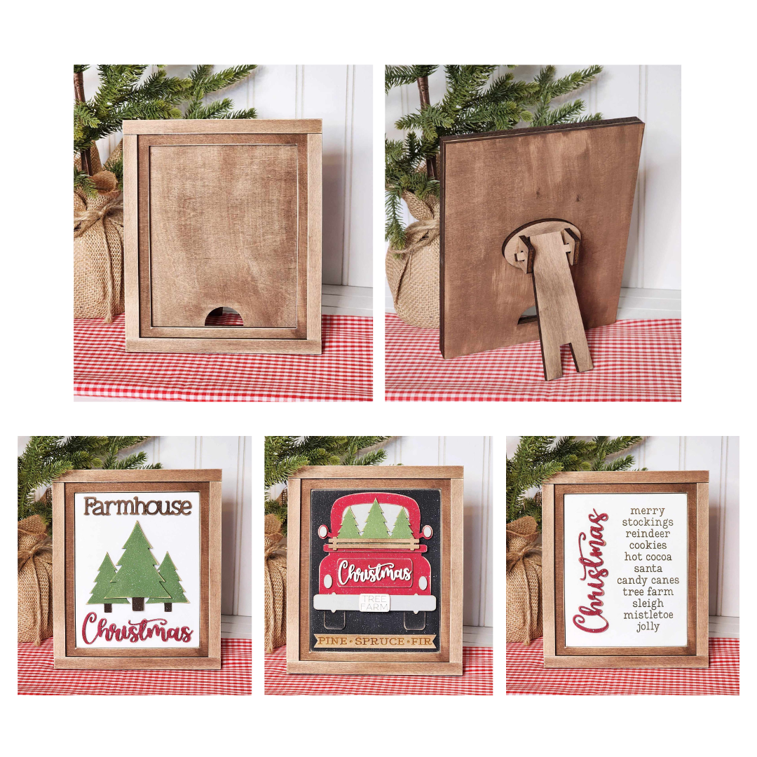 Country Christmas Tree Farm Trio of Signs