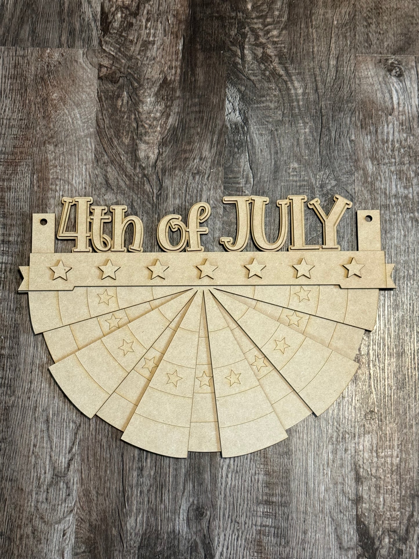 4th of July Insert for American Flag Bunting