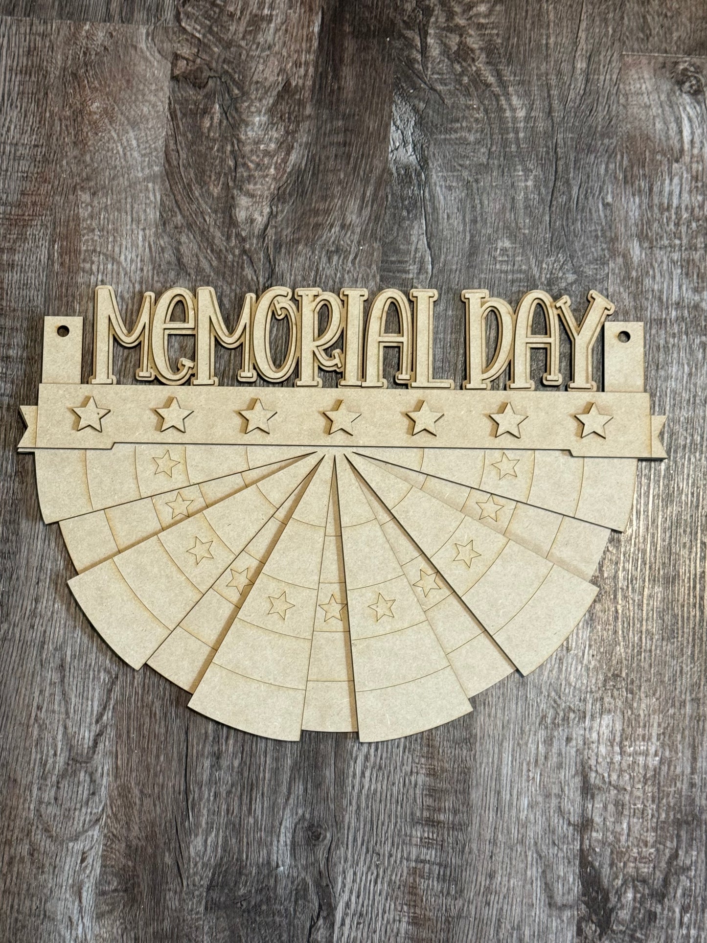 Memorial Day Insert for American Flag Bunting