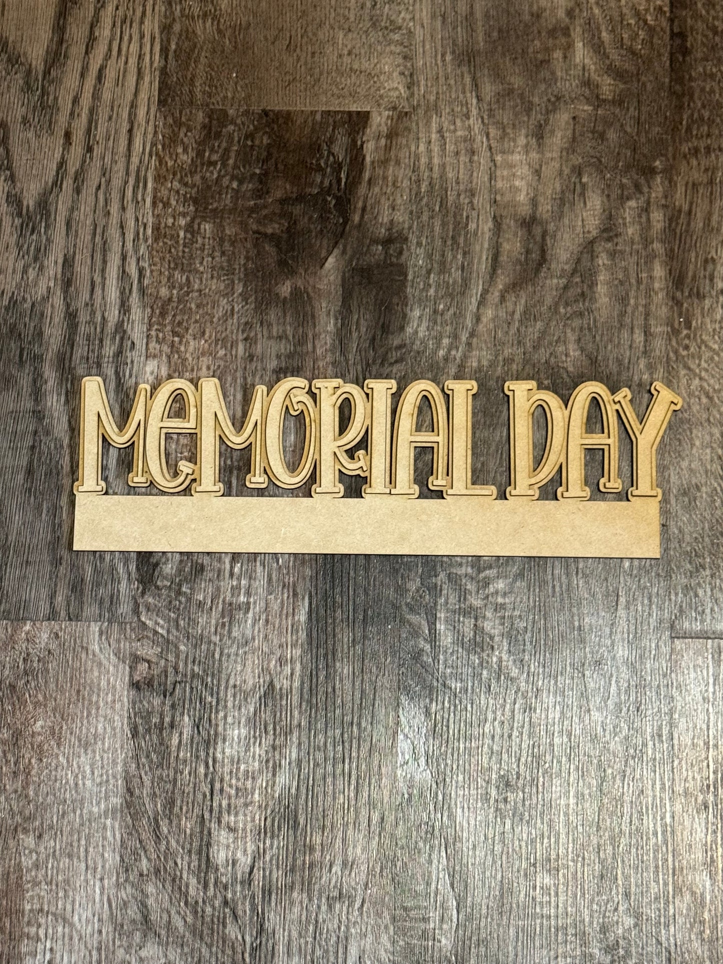 Memorial Day Insert for American Flag Bunting