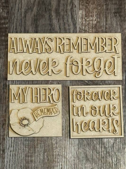 Memorial Day Plaques