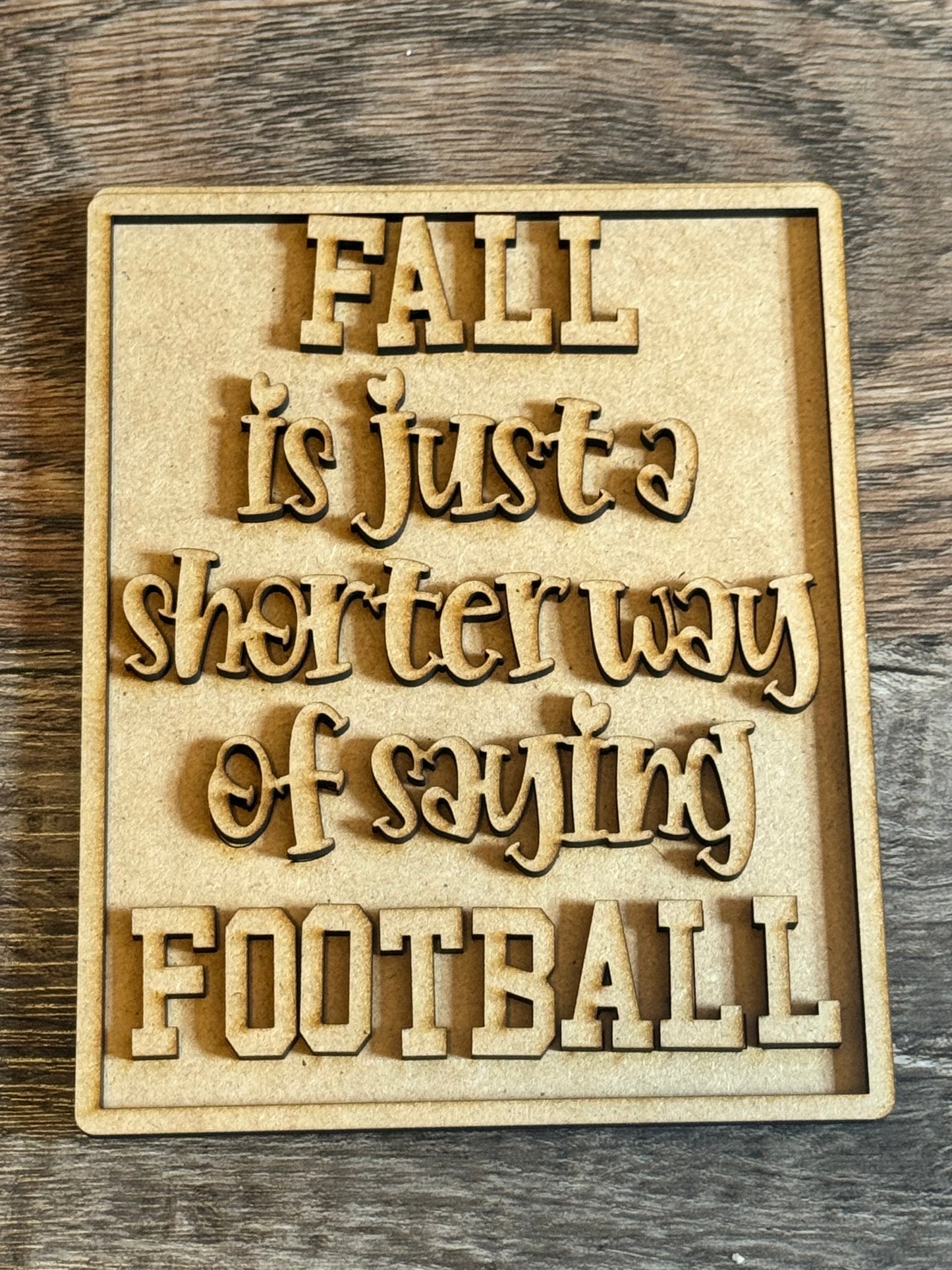 Fall Football Tiered Tray