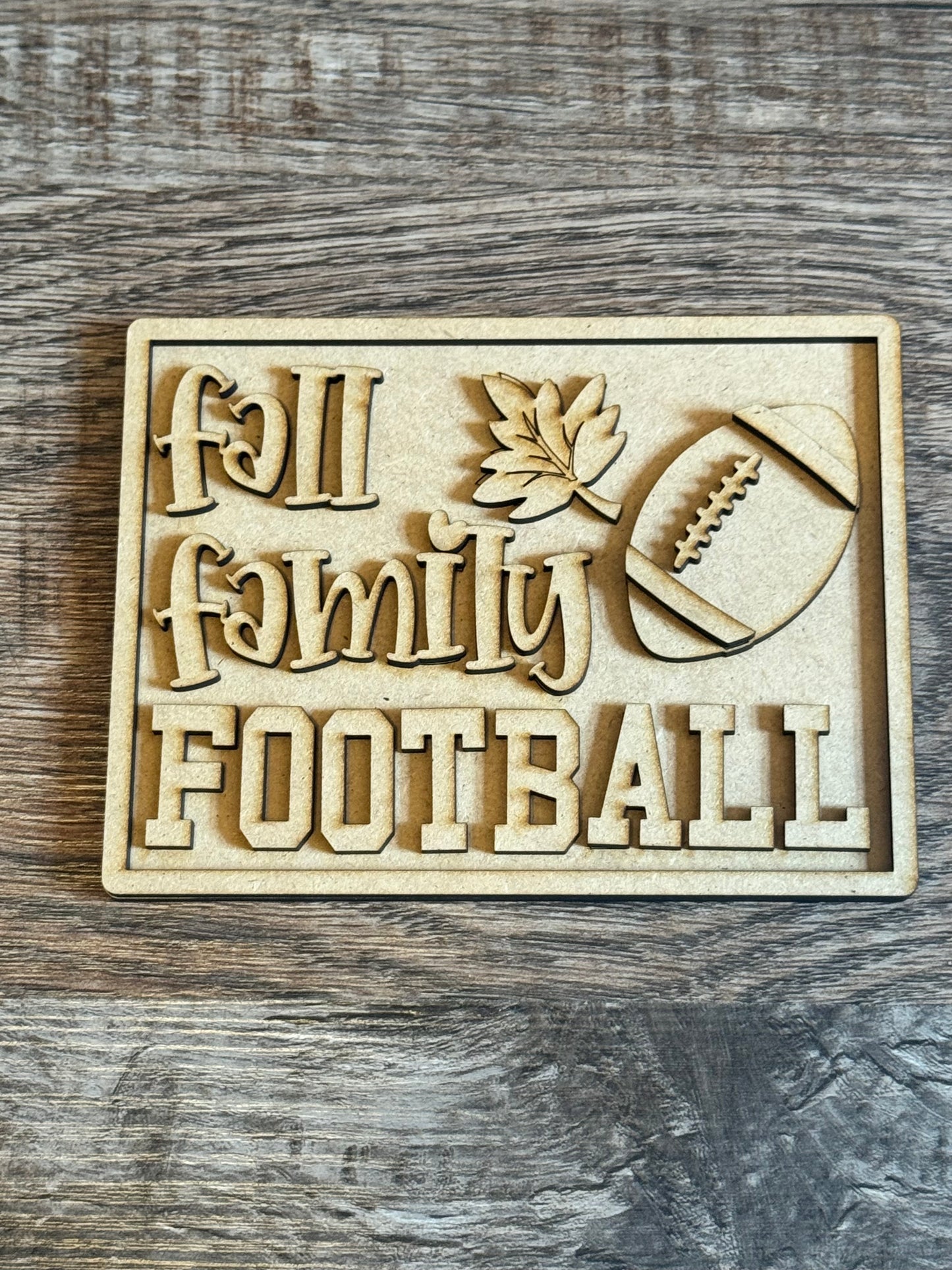 Fall Football Tiered Tray