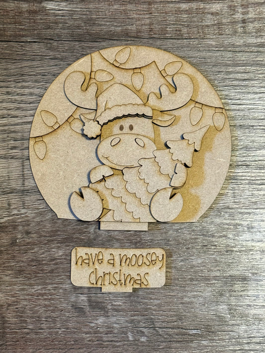 Moose Snow Globe insert