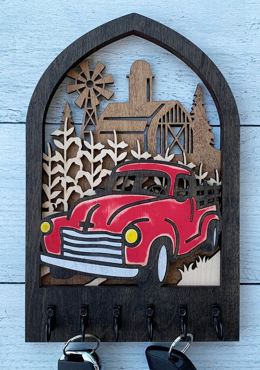 Old Truck Arch Key Hanger
