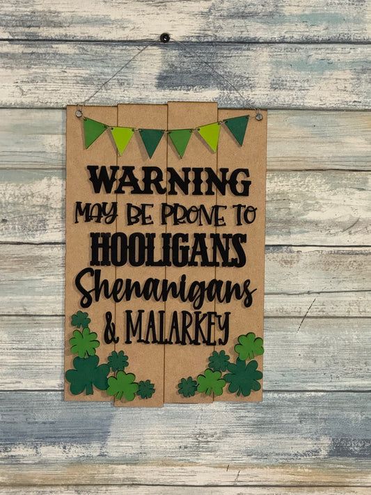 St. Patrick’s Malarkey Sign