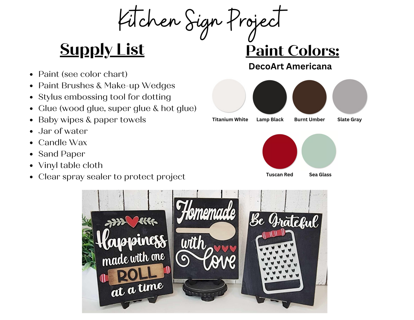 Farmhouse Kitchen Signs