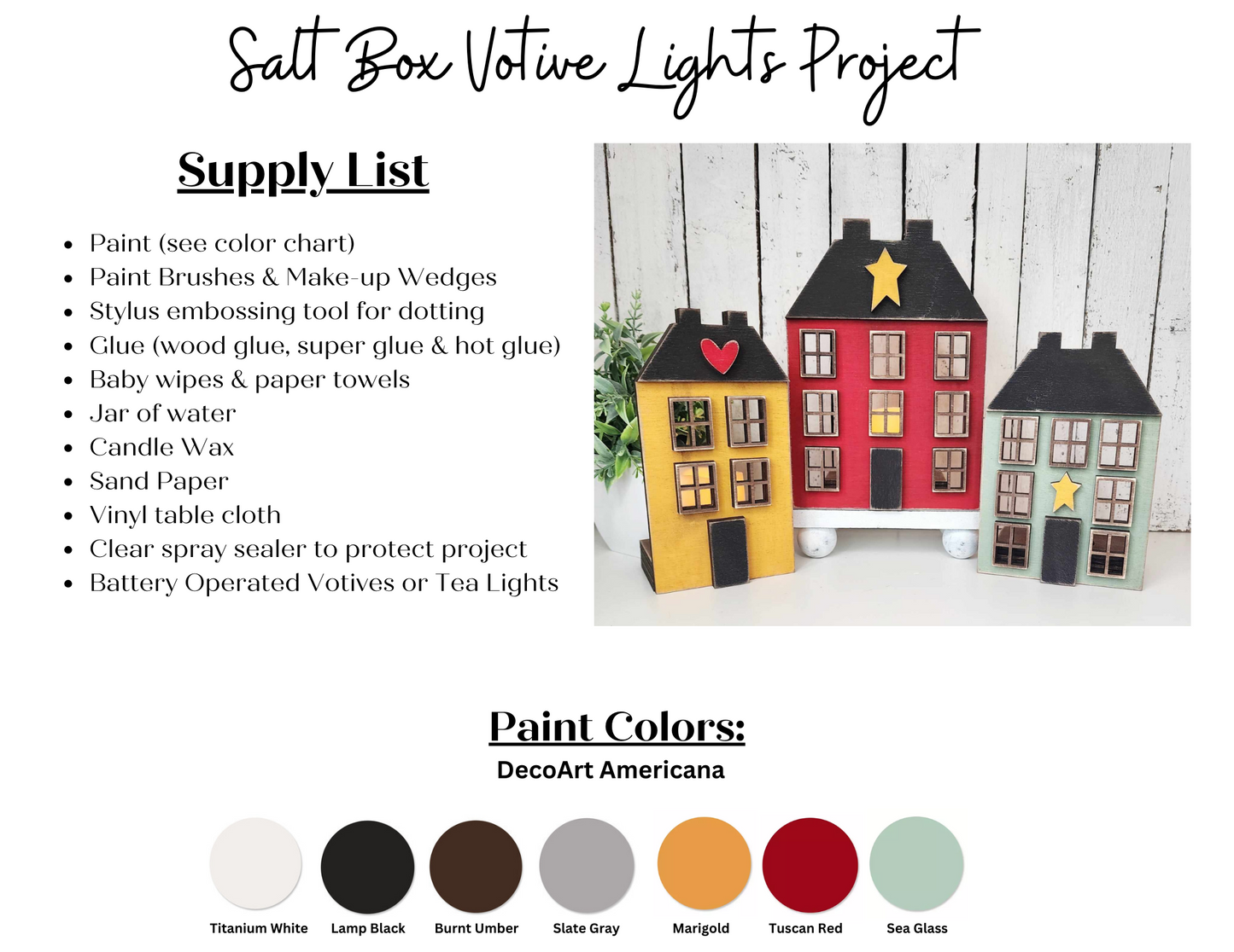 Salt Box House Votives