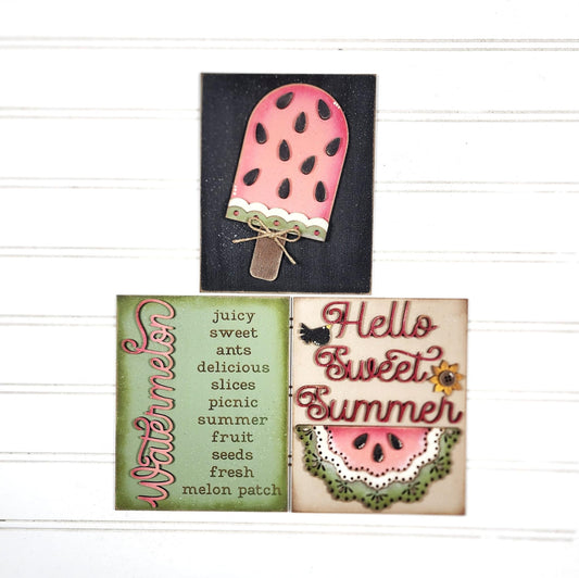 Vintage Watermelon Farmhouse Frame Inserts