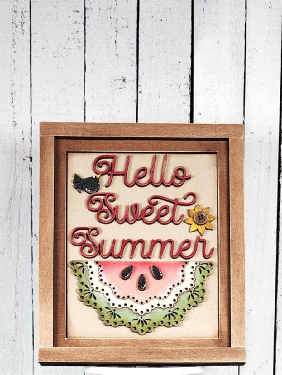Vintage Watermelon Farmhouse Frame Inserts